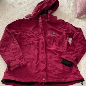 Gently Loved Women’s Carhartt Burgundy Hooded Jacket